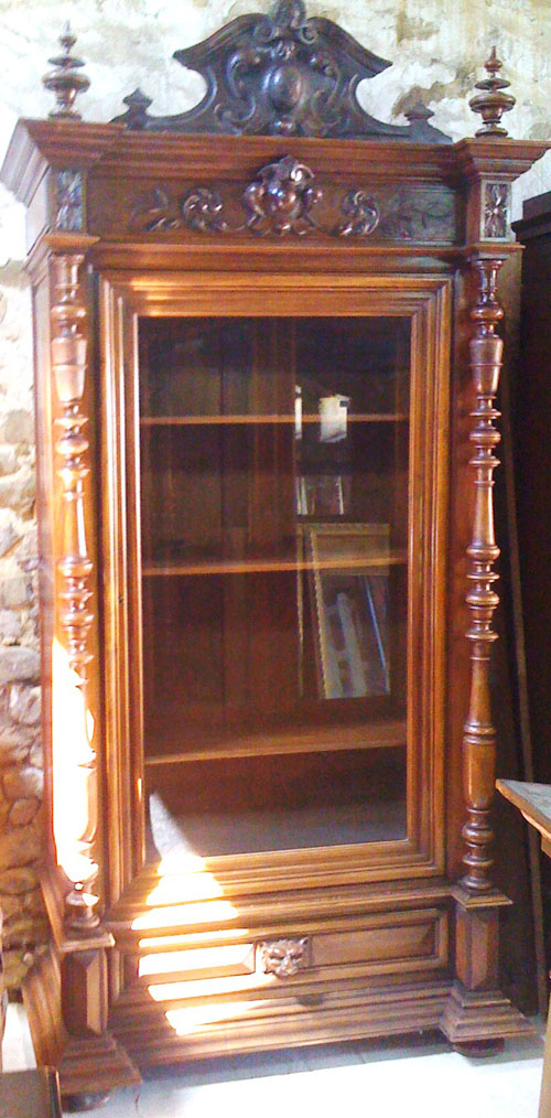 Stunning French Antique Bookcase / Display cabinet